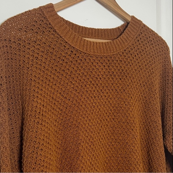Madewell Sweater Mustard Brown Drop Shoulder XS - Picture 8 of 8